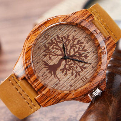 Creative Tree Imitation Wood Watch