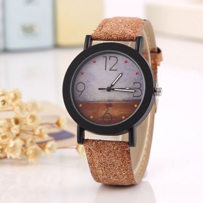 New flower surface wood watch